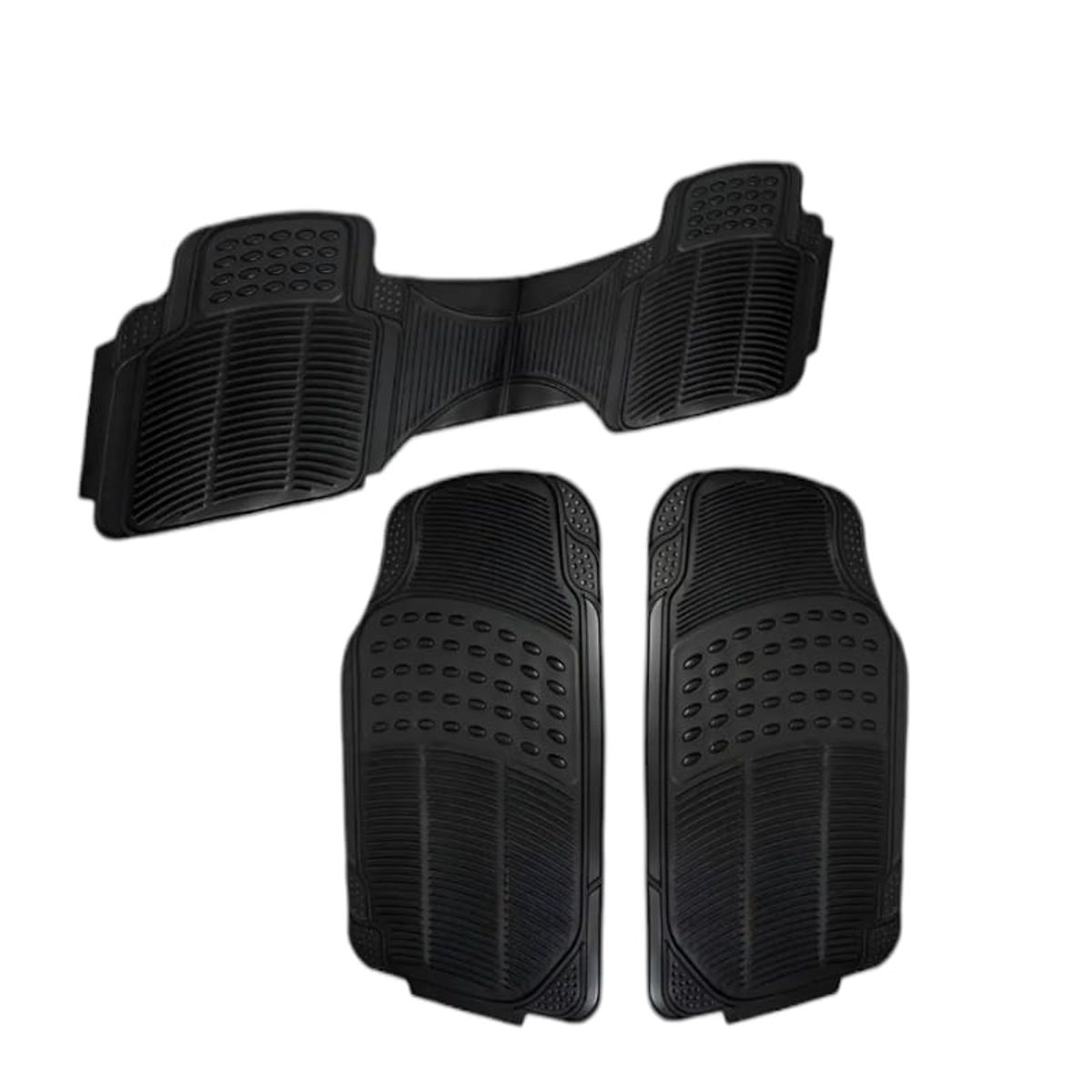 GENERICO - ALFOMBRA PARA AUTO DE GOMA UNIVERSAL 3PCS TIPO CAMELLO