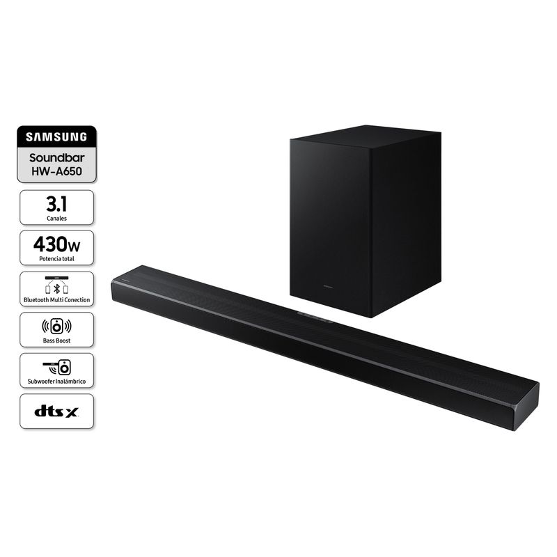 SAMSUNG - Soundbar Hw-A650 3.1 Ch