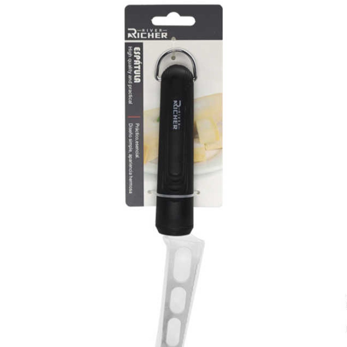 GENERICO - Cuchillo para Queso con Lamina de Acero Inoxidable