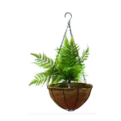 GENERICO - Macetero Para Plantas Colgante De Fibra Coco Alambre Acero