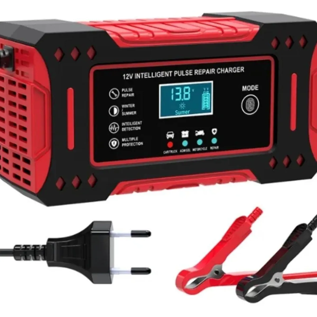 Cargador de Bateria 12 V Para Auto y Moto Reparador Pulse, marca GENERICO - Foto Principal
