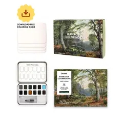 GRABIE - Club Box: Kit de Acuarela + Libro de Temática Bosque