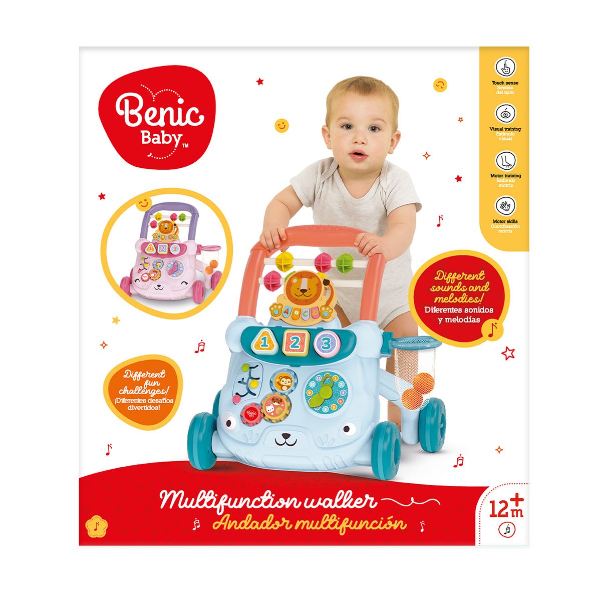 BENIC BABY - Andador Multifuncional Infantil con Sonido y Música