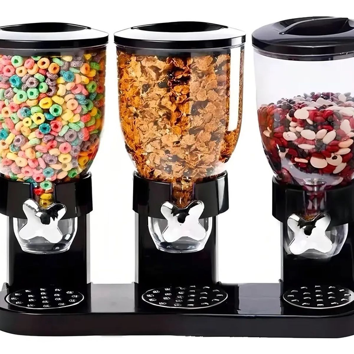 GENERICO - Dispensador Triple Cereal Granos Dulces Frutos Secos