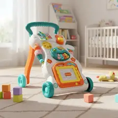 JAGIMA - Andador Caminador Musical Incluye Pizarra Mágica Color Blanco