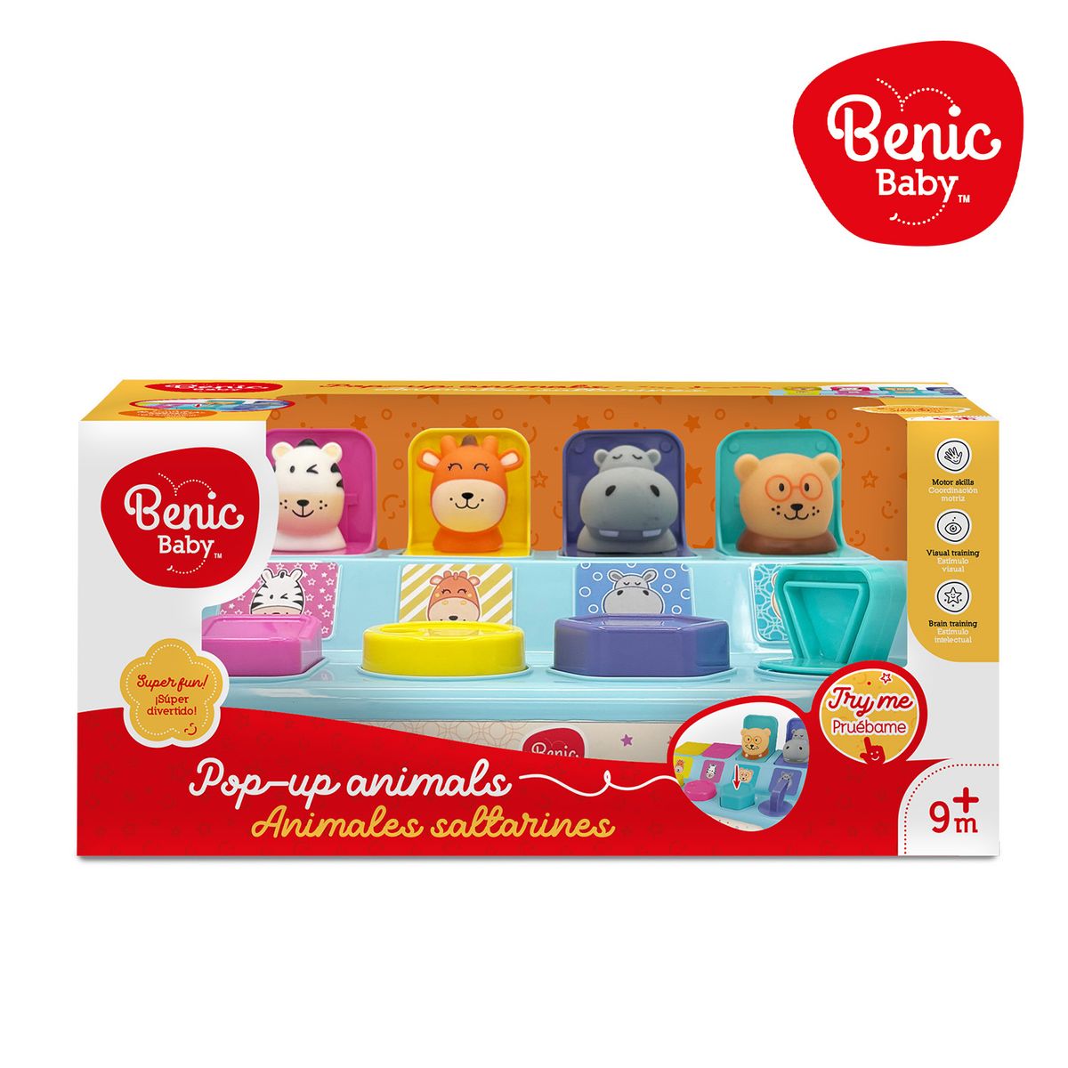 BENIC BABY - Animales Saltarines Interactivos con Botones bebè