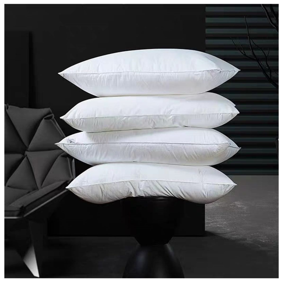 GENERICO - Pack 2 Almohadas de Algodon Super Suaves 50x70cm Color BLANCO