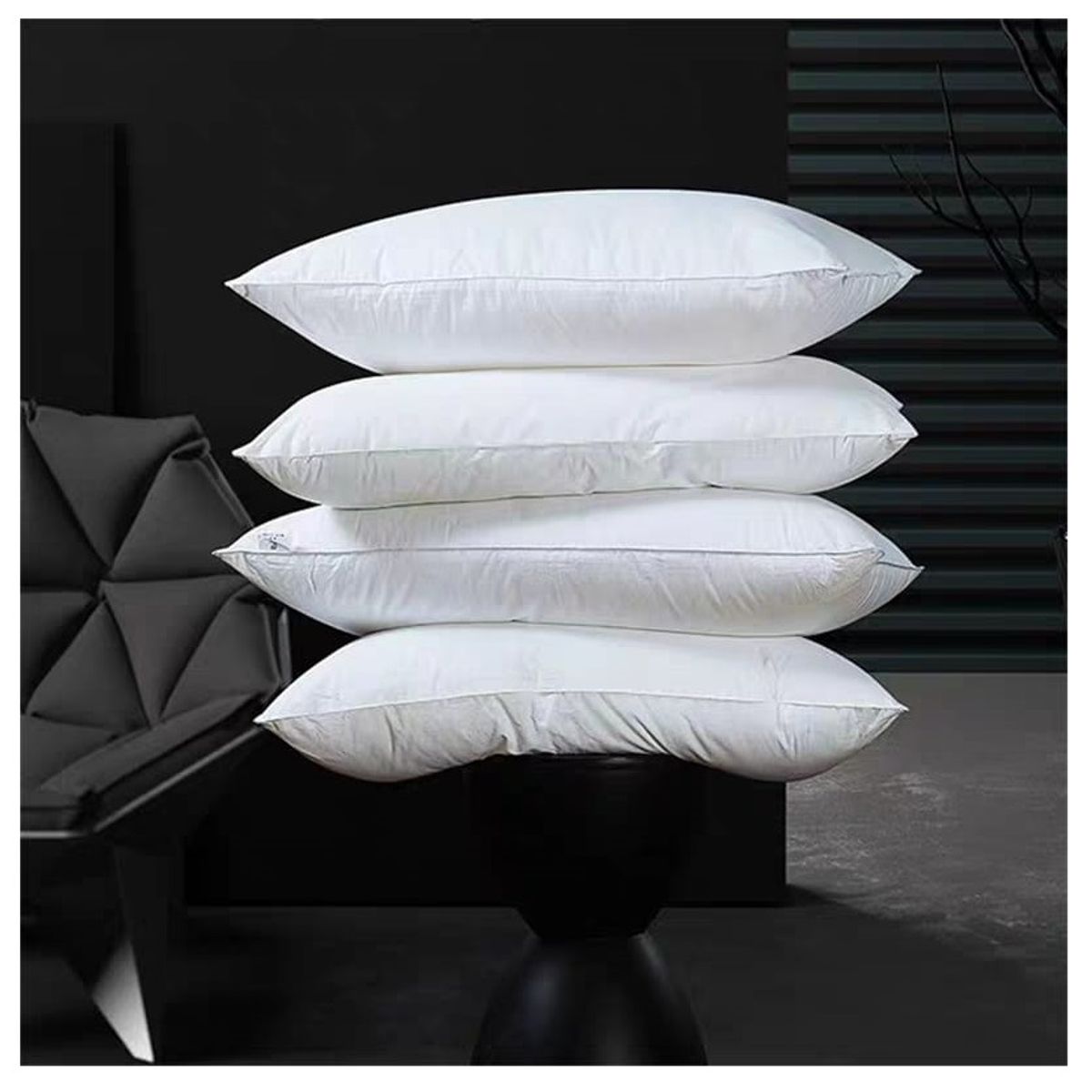 GENERICO - Pack 2 Almohadas de Algodon Super Suaves 50x70cm Color BLANCO