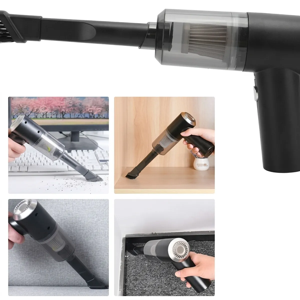 GENERICO - Mini  Aspiradora Casa Auto Inalámbrica Recargable USB