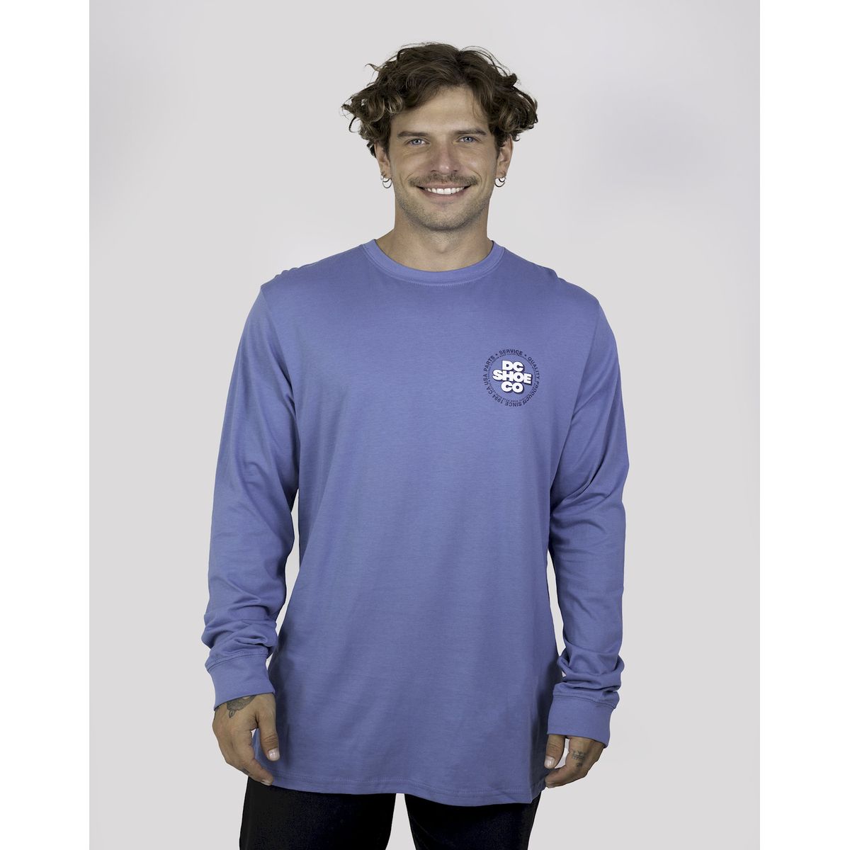DC SHOES - Polera Hombre DC Blow Up Celeste