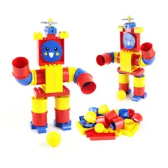 GENERICO - Robot Armable Juego De Construcción Bloques Tuberías