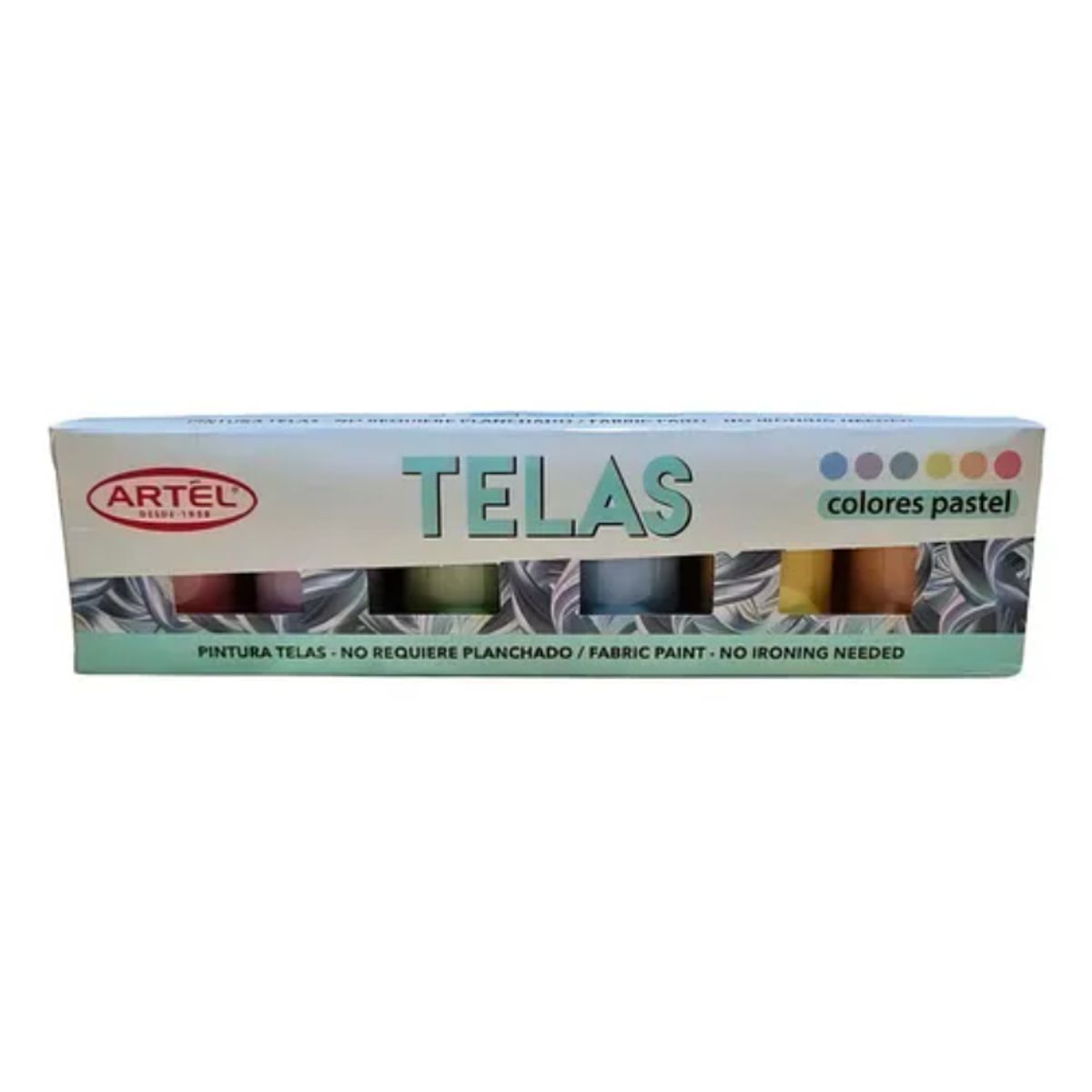 ARTEL - Estuche Pintura Pastel Telas 6 colores ARTEL