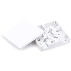 GENERICO - Caja de Distribución Fibra Óptica SC 2 Puertos para Interior FTTH