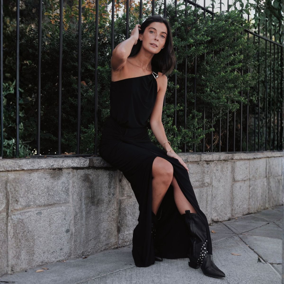 BAOBAB - Vestido Canoa Negro Mujer