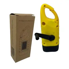 GENERICO - LINTERNA LED SOLAR MINI RECARGABLE CON DINAMO MOD CS 109