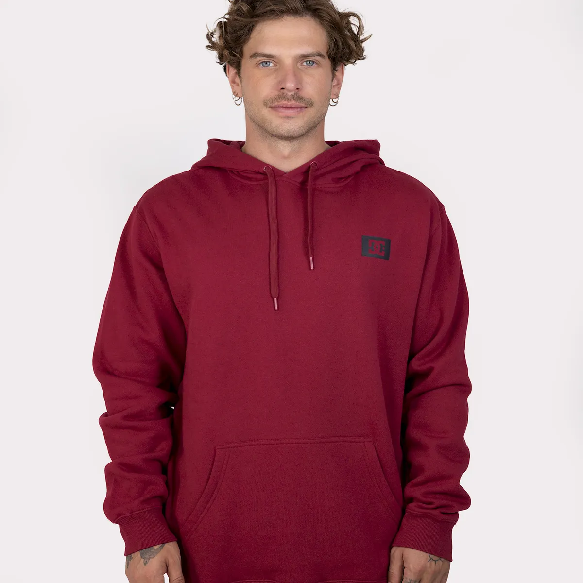 DC SHOES - Poleron Hombre Stage Box Rojo DC