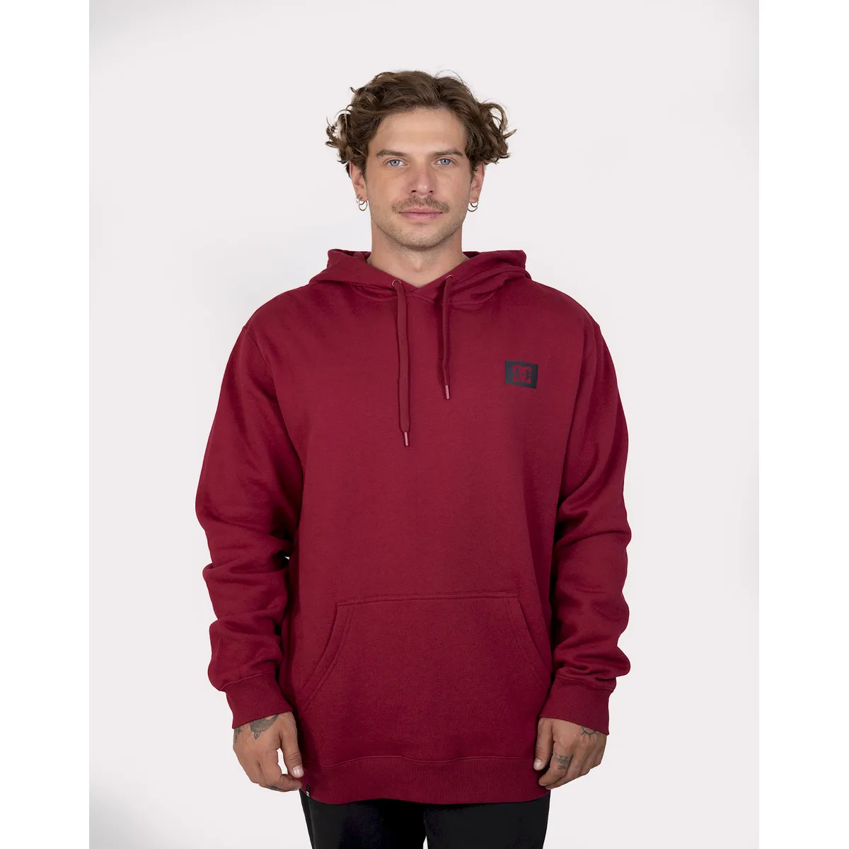 DC SHOES - Poleron Hombre Stage Box Rojo DC