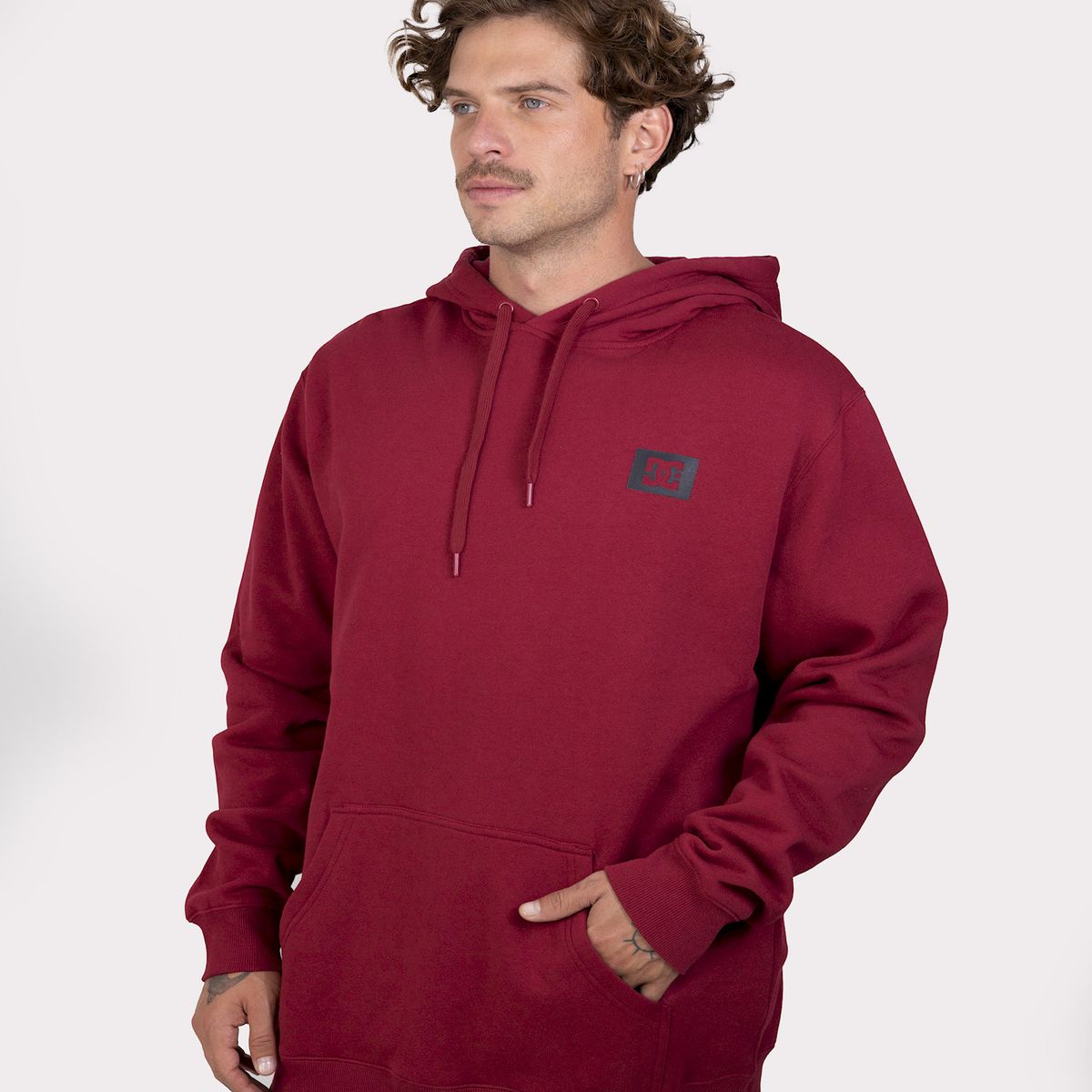 DC SHOES - Poleron Hombre Stage Box Rojo DC