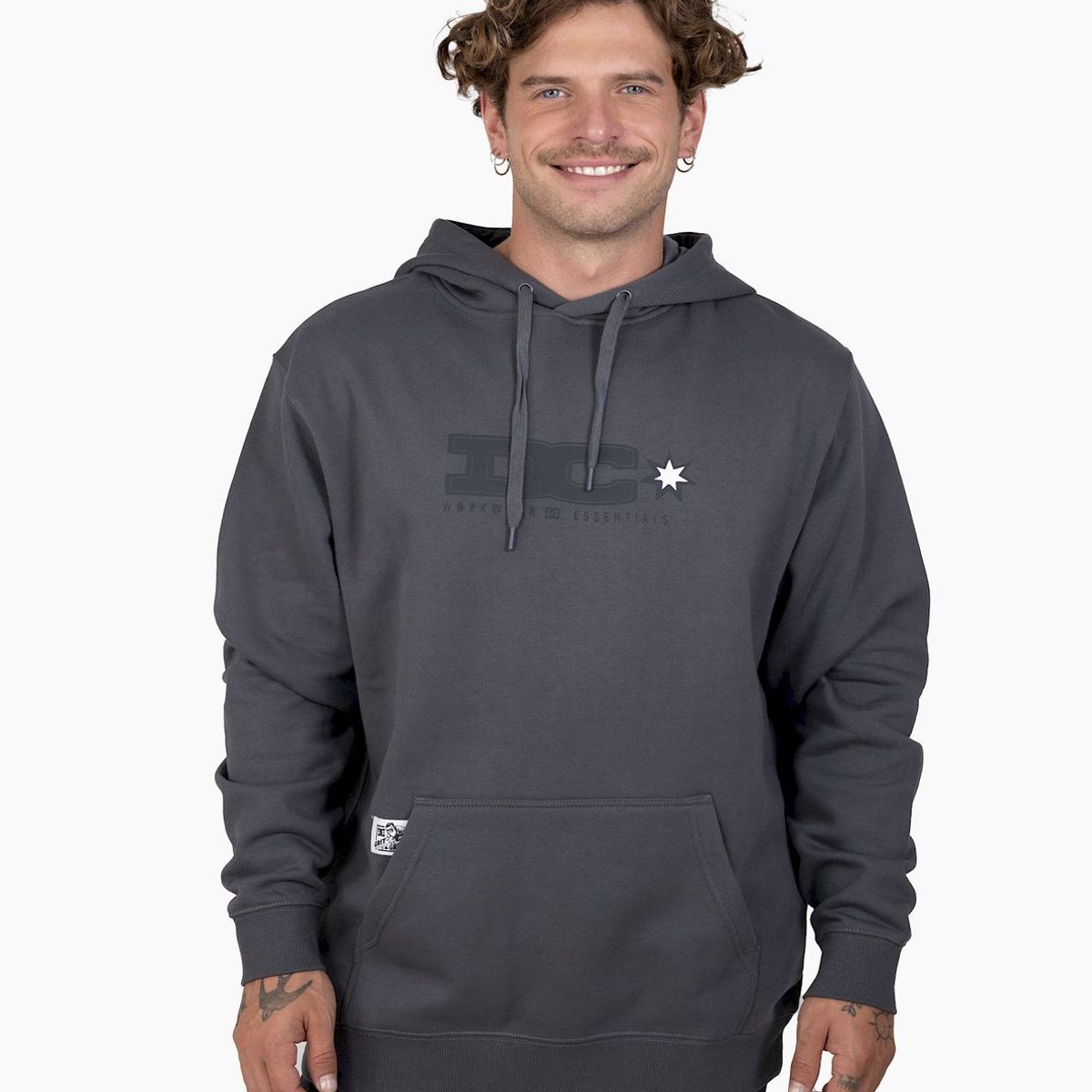 DC SHOES - Poleron Hombre Tig Master Ph Gris DC