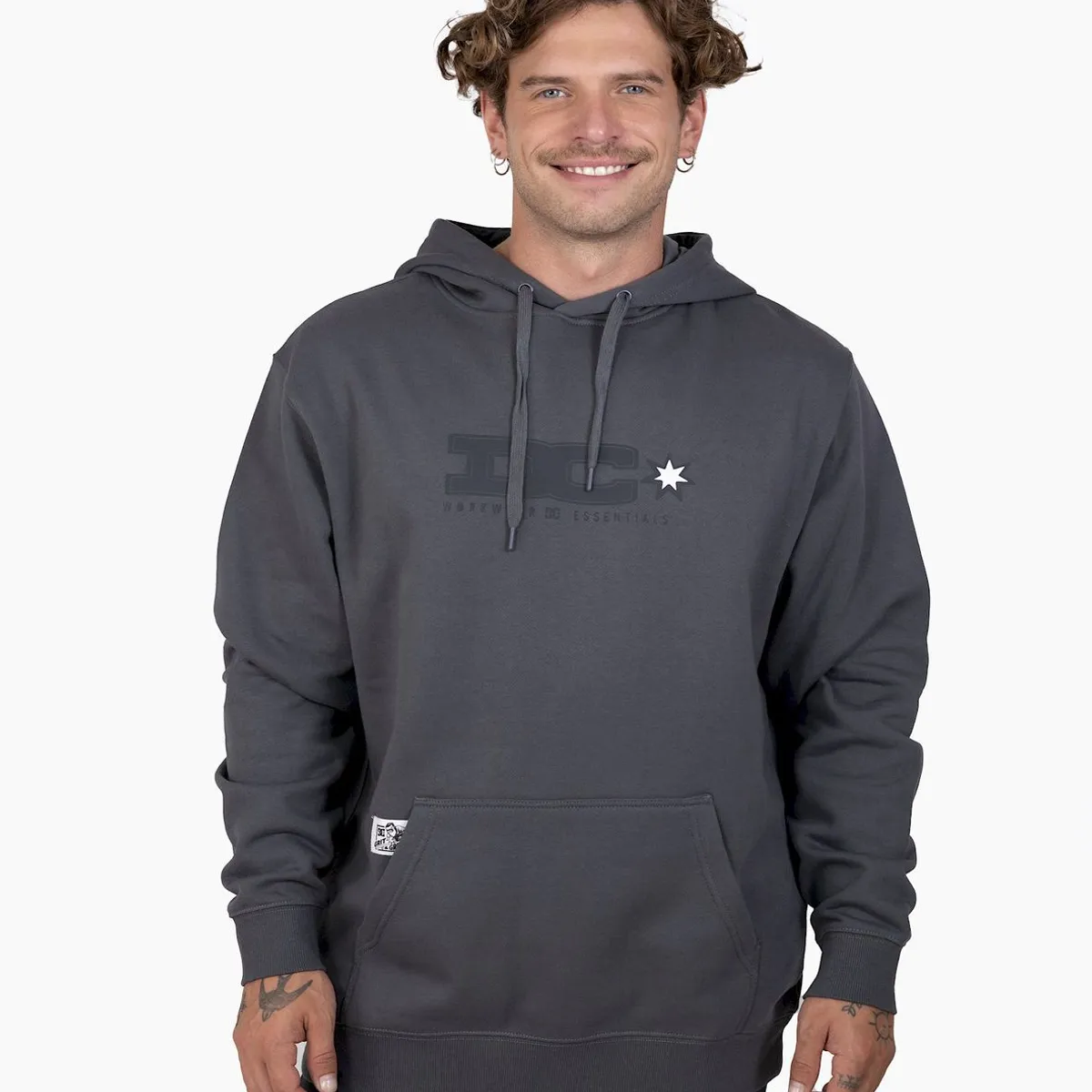 DC SHOES - Poleron Hombre Tig Master Ph Gris DC