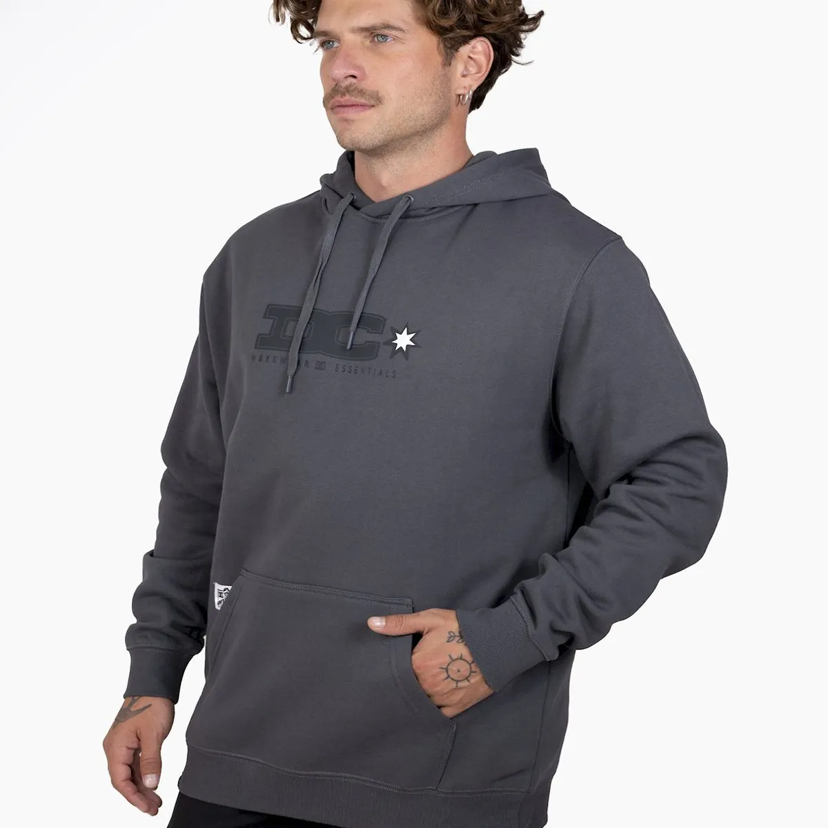 DC SHOES - Poleron Hombre Tig Master Ph Gris DC
