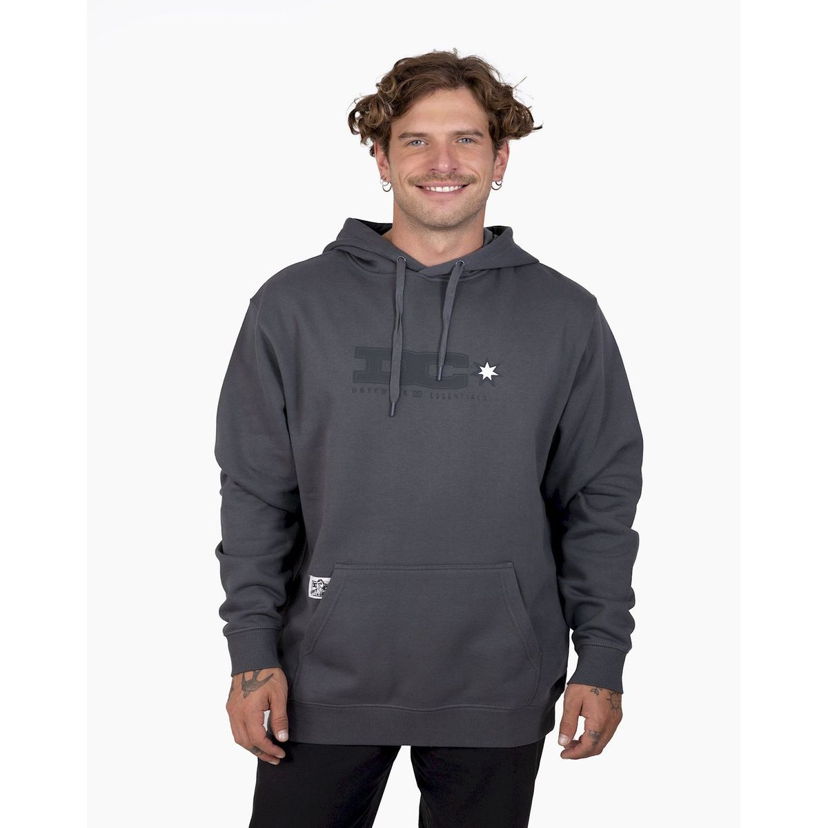 DC SHOES - Poleron Hombre DC Tig Master Ph Gris