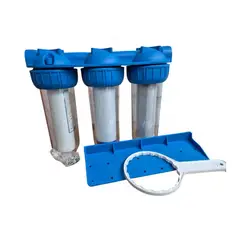 GENERICO - FILTRO PARA AGUA TRIPLE MEDIANO 10 PULGADAS