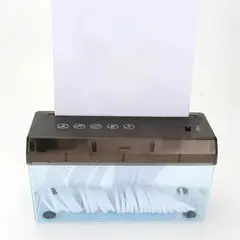 GENERICO - Trituradora Y Picadora De Papel Manual A4 Con Recipiente