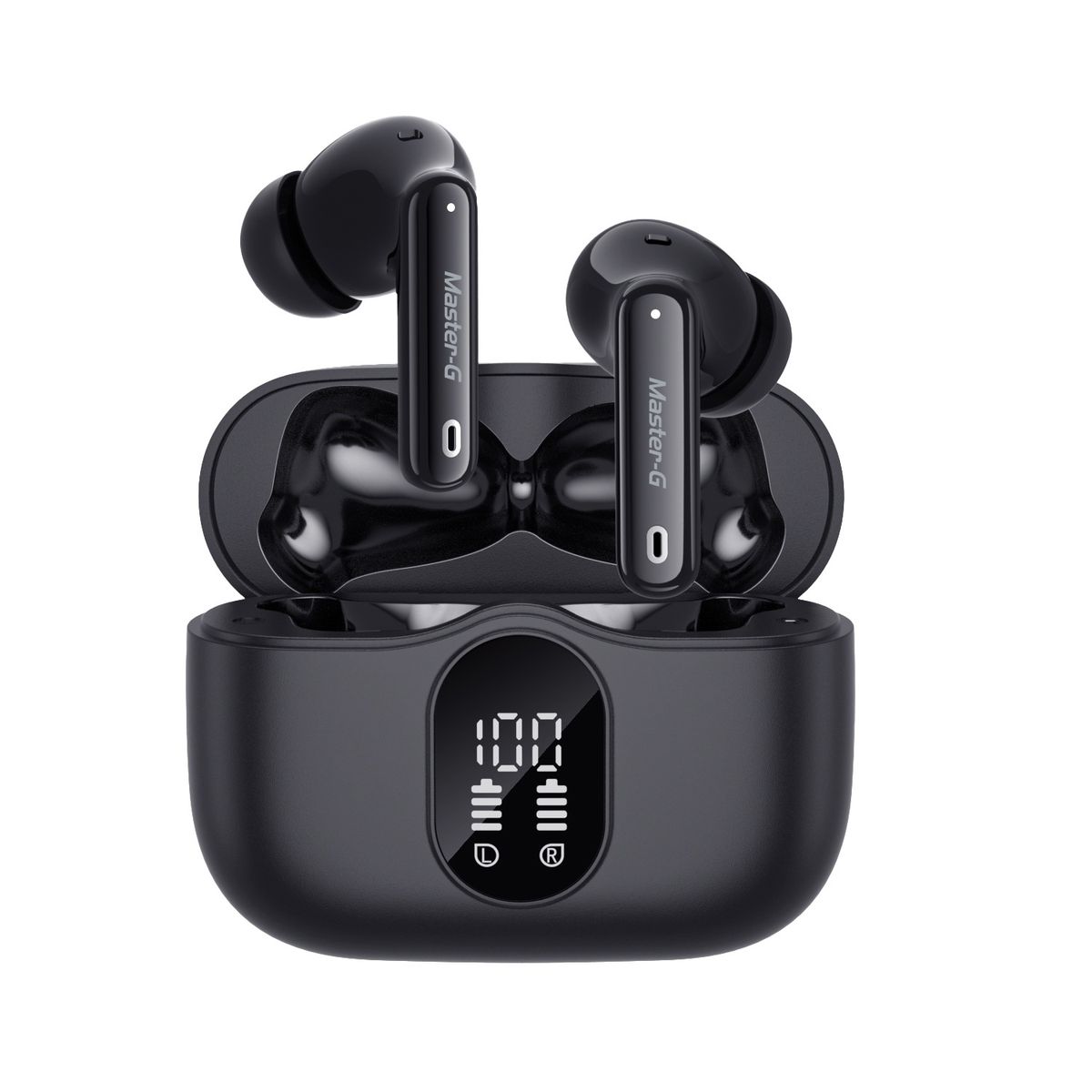 MASTER G - Audífonos Bluetooth In Ear TWS ANC Game Mode MGBUDS32B con APP