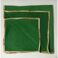 GENERICO - FRAZADAS PARA MOISÉS EN POLAR CON GUARDA EN TELA ALGODÓN, COLORES VERDE Y GRIS