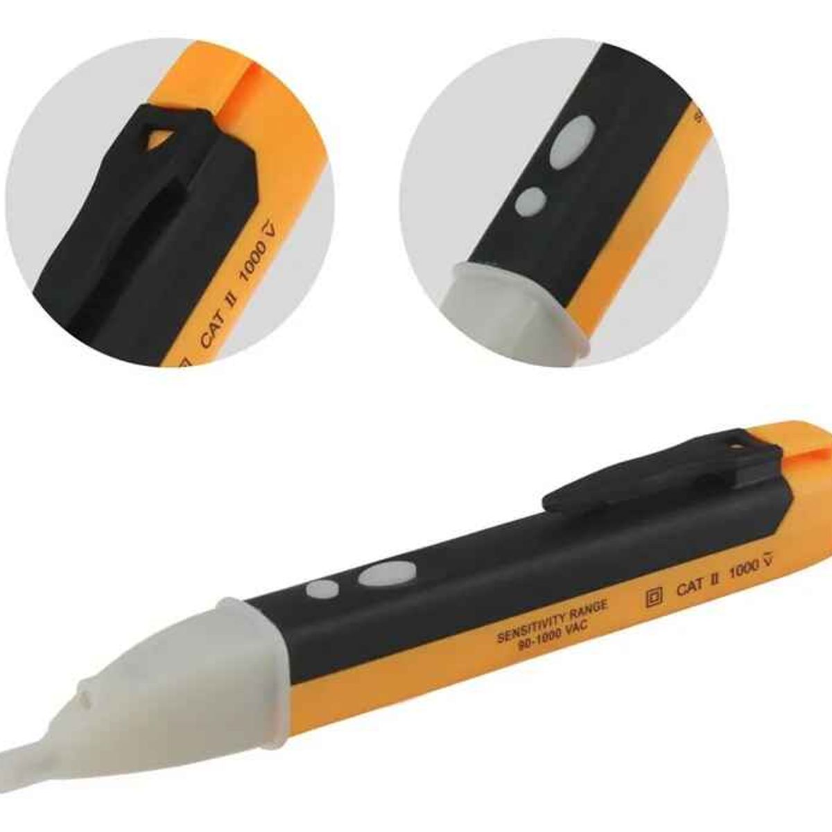 GENERICO - Probador de Voltaje Inalámbrico 1AC-D Tester Pen 90-1000V Con Linterna