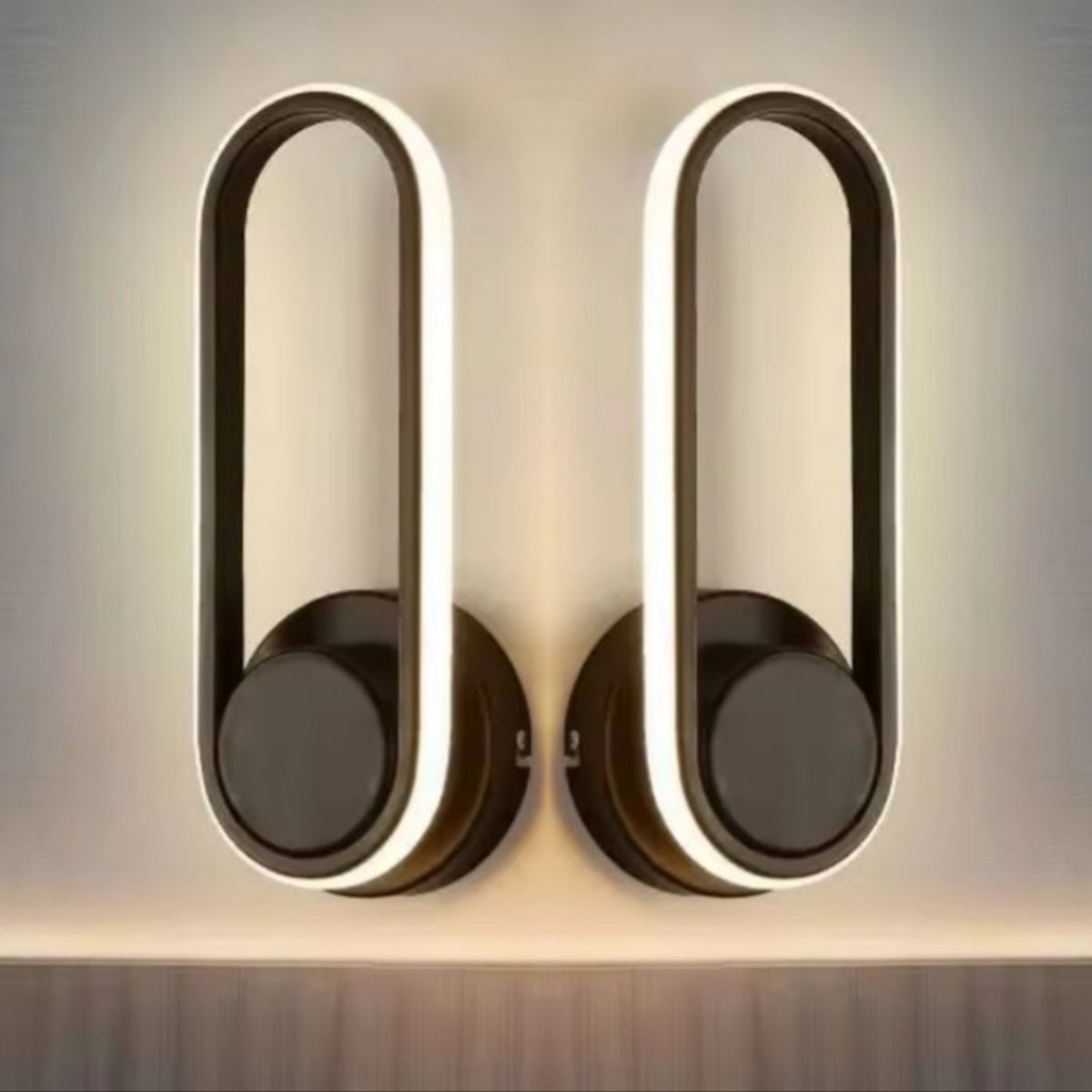 ARTIHOGAR - Pack 2 Lamparas Aplique Pared Led 3 Tonos GIRATORIA