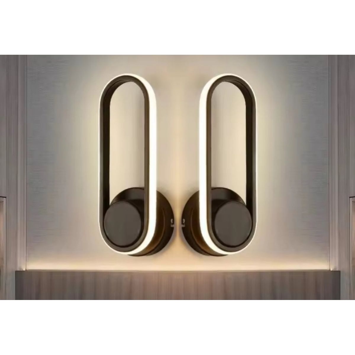 ARTIHOGAR - Pack 2 Lamparas Aplique Pared Led 3 Tonos GIRATORIA