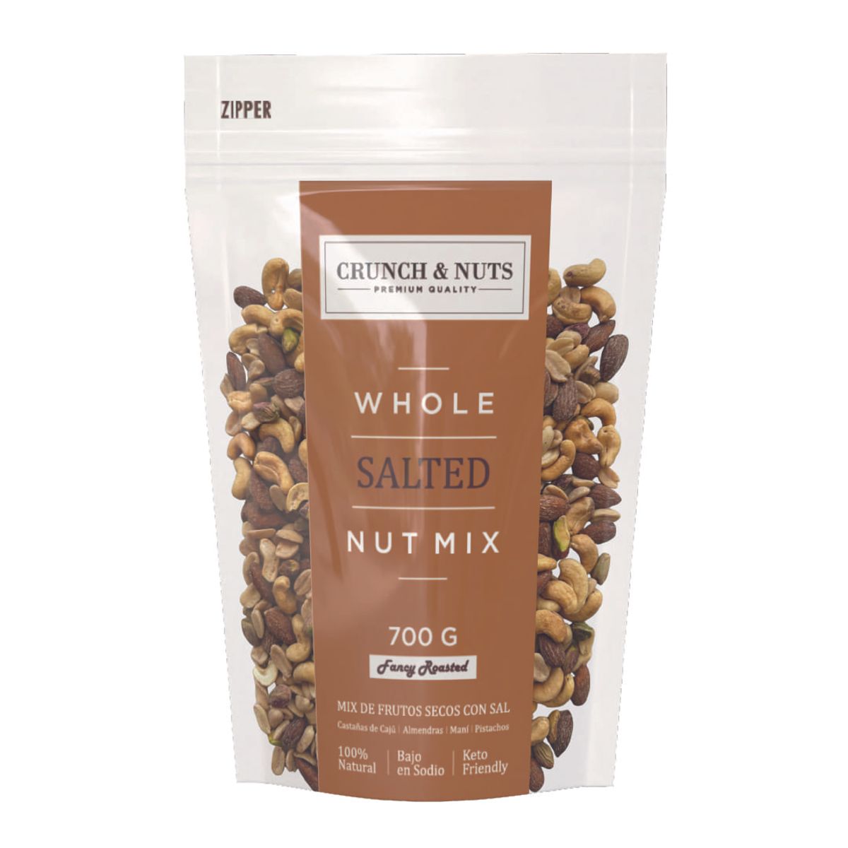 CRUNCH AND NUTS - Mix de Frutos Secos Con Sal Crunch & Nuts 700 g Kiosclub