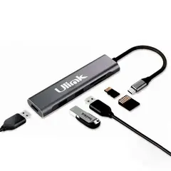 ULINK - Hub adaptador multipuerto USB-C 5 en 1 UL-ADC530RD