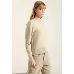 LIOLA - Jersey Punto Microlentejuelas, Beige
