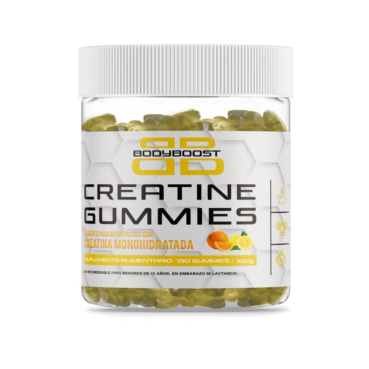 BODYBOOST - Gomitas de Creatina sabor Limón Naranja Bodyboost