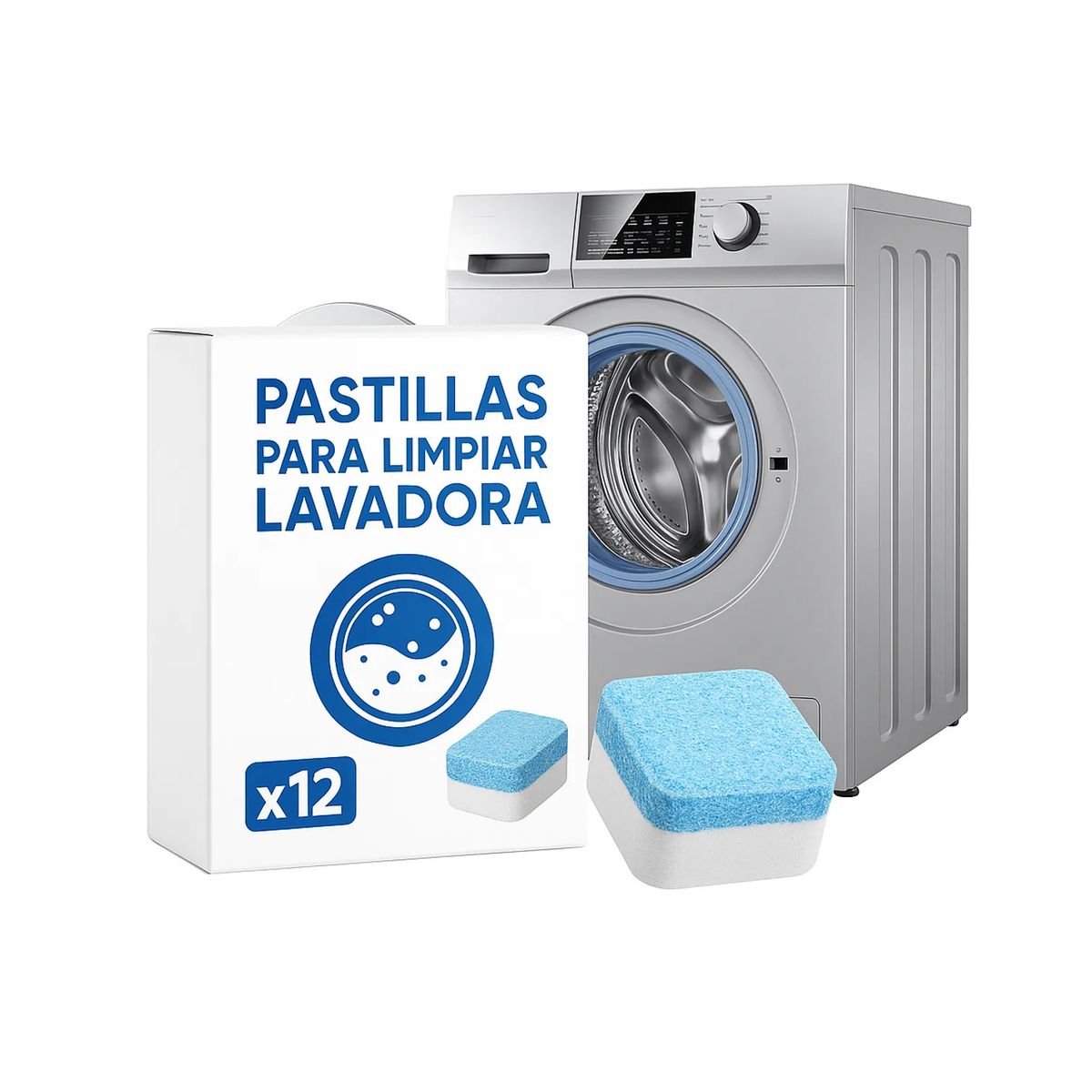 MOVI - SET 12 PASTILLAS PARA LIMPIAR LAVADORA