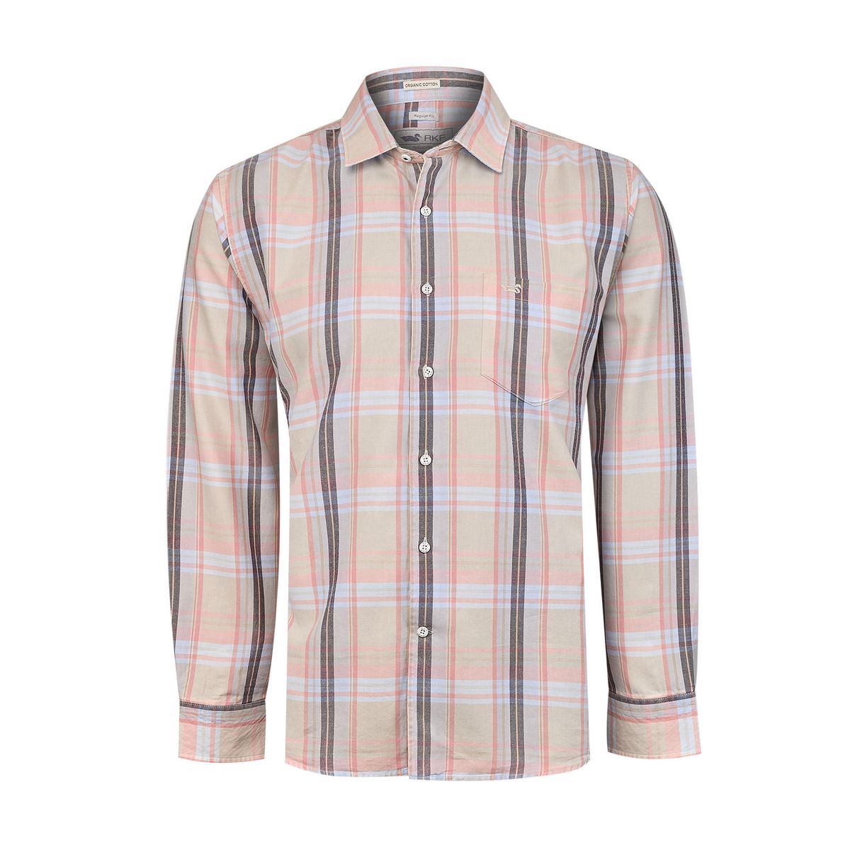 ROCKFORD - Camisa Algodón Orgánico Hombre Arbed Beige ROCKFORD
