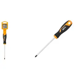 GENERICO - Destornillador Phillips 4x100 mm - Punta Magnética Precisión - Acero