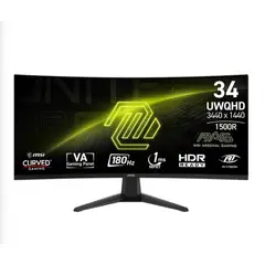 MSI - Monitor Gamer MAG 346CQ 34, Curvo, 180hz, 1ms