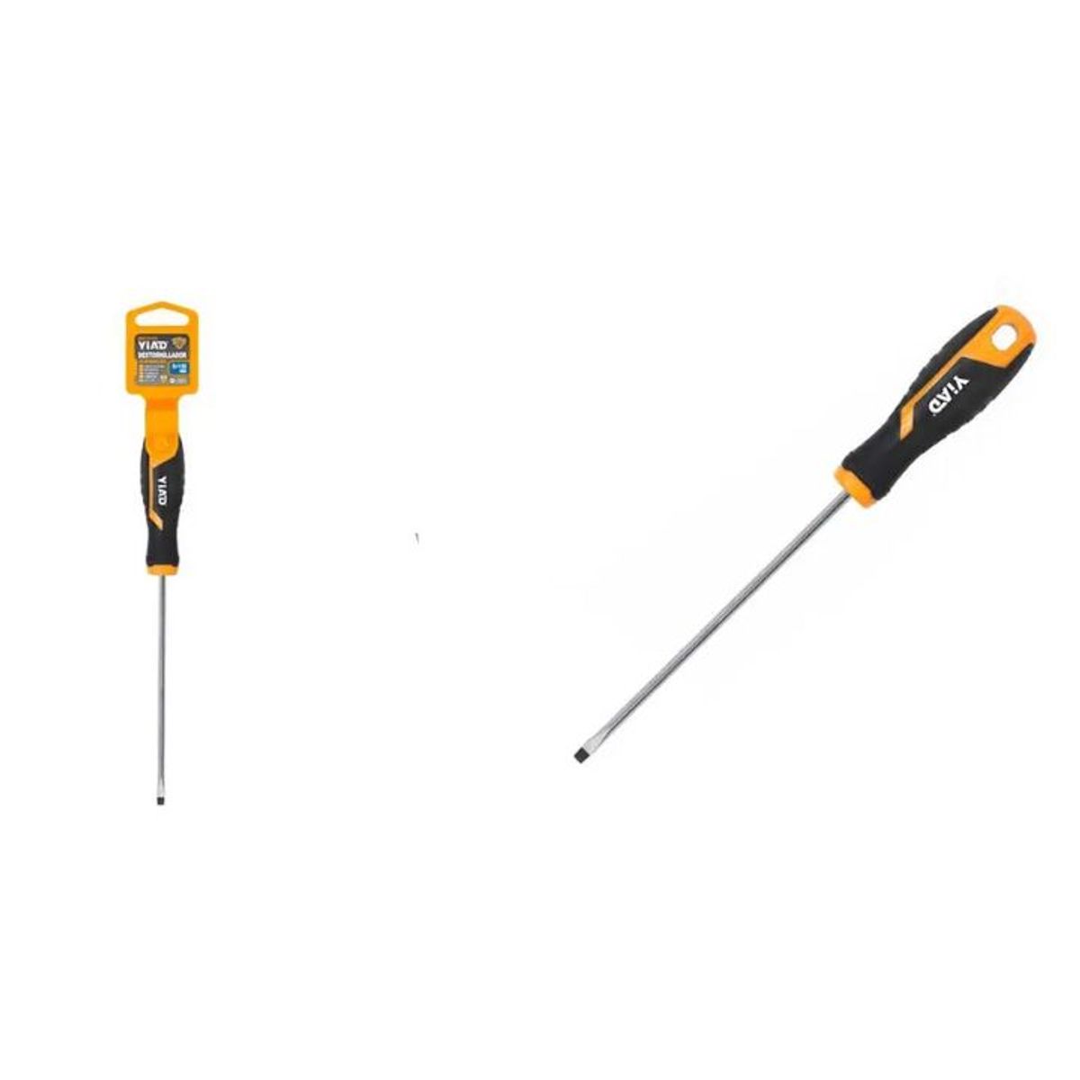 GENERICO - Destornillador Plano 5x150 mm - Punta Magnética Extra Larga - Acero