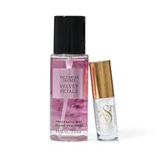 VICTORIA'S SECRET - Victoria Secret Velvet Petals 75 ml Body Mist + Lip Glow 3.2g Mujer
