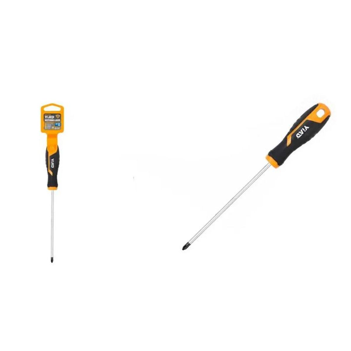 GENERICO - Destornillador Phillips 6x125 mm - Punta Magnética De Alto Torque - Acero Cromo