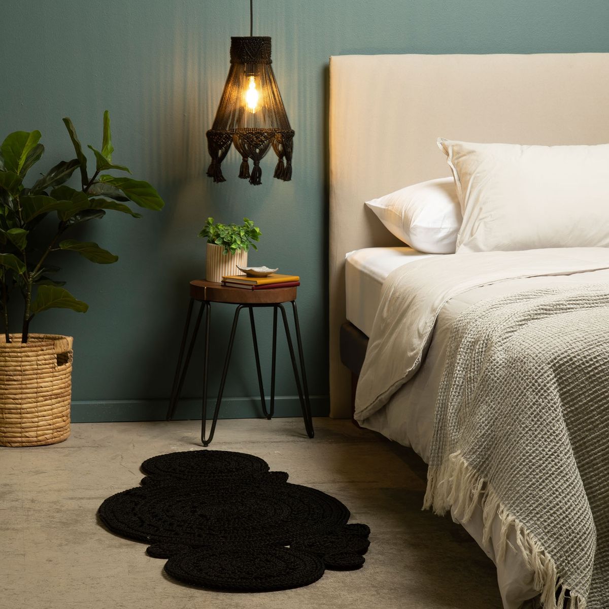 1KO - Lámpara Tripolino Diamante Taupe M