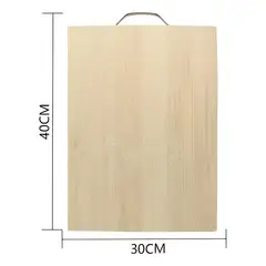 GENERICO - Tabla De Cortar Bambú 40x30 Cm Con Asa Para Cocina