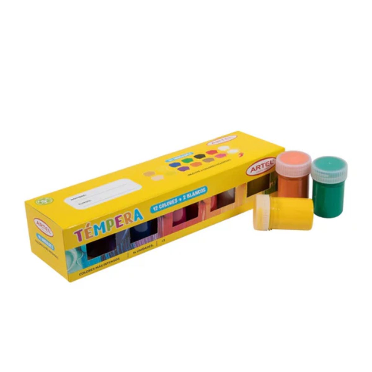 ARTEL - Estuche Tempera 12+2 Colores ARTEL
