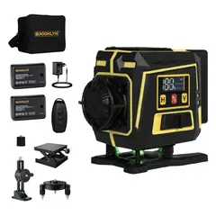 BROOKLYN - Nivel Laser Verde 12 Líneas 3D Autonivelante IP54