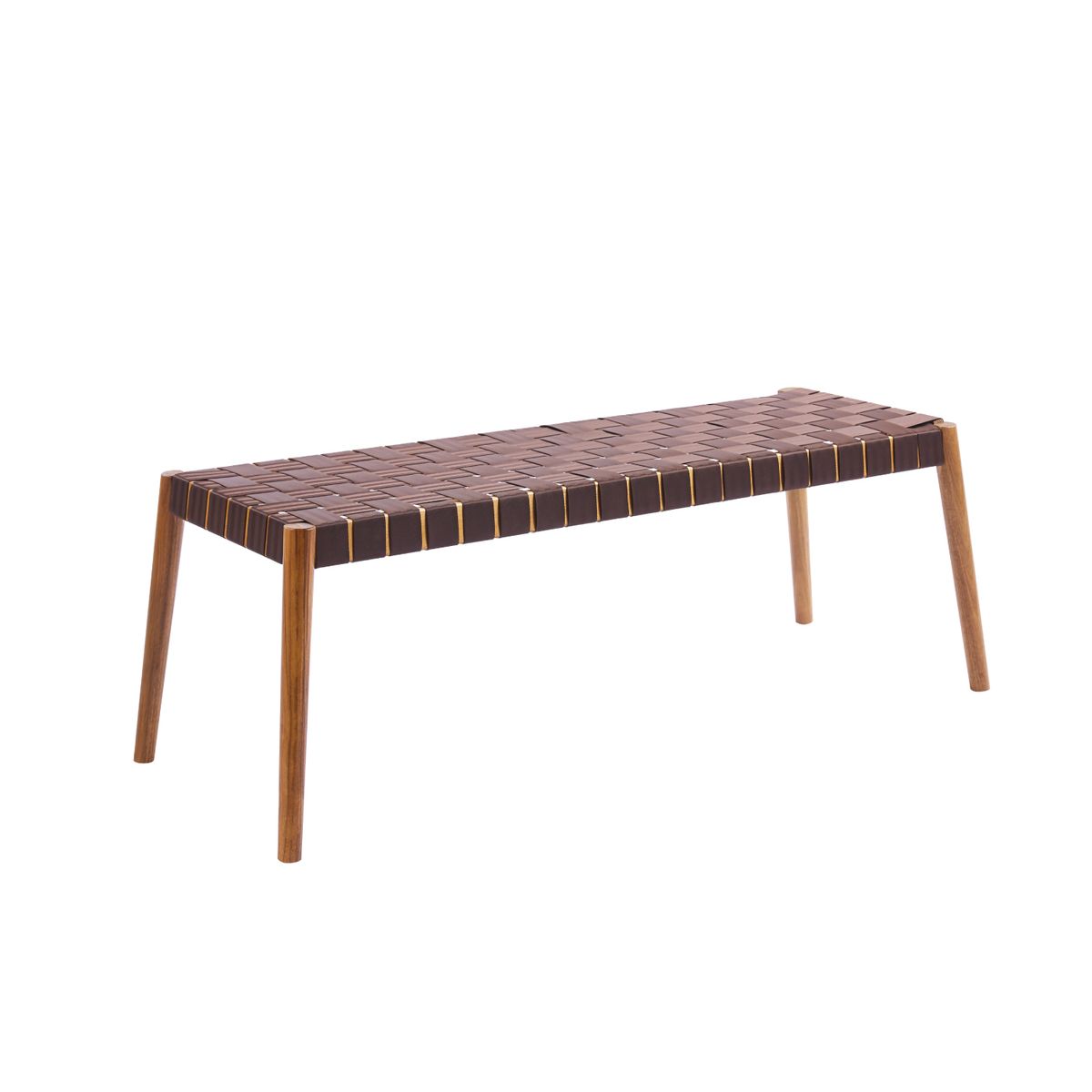 KLIK - Banqueta Austral 120cm - Cinta Tejida de Nailon café