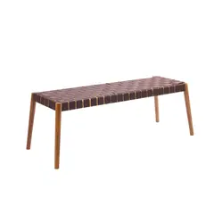 KLIK - Banqueta Austral 120cm - Cinta Tejida de Nailon café